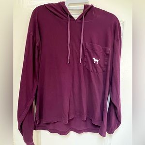 Victorias Secret Pink Hooded Long-Sleeve T